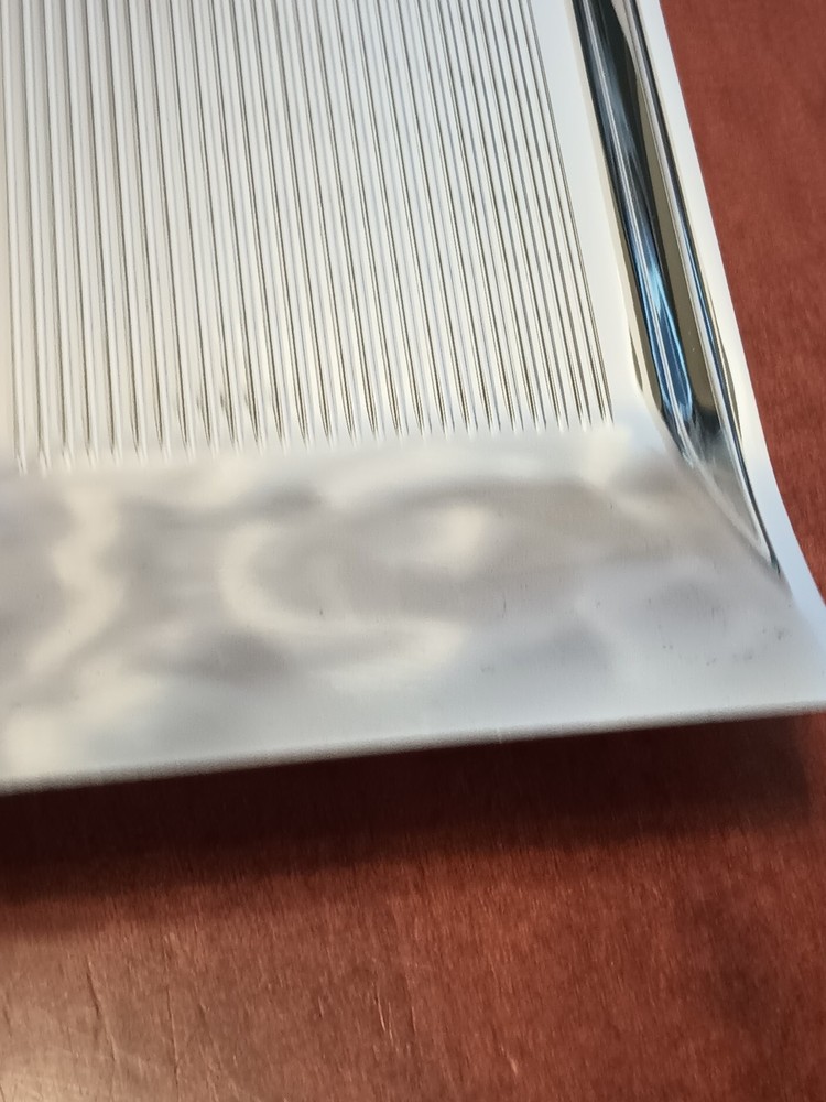 WMF-Ikora German Brushed Silver Plate Rectangle Flat Serving Plate MCM EP Brass