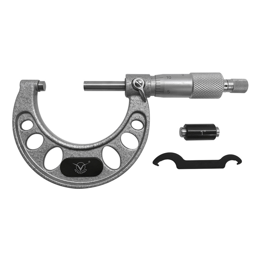 1-2" SNK Style Solid Metal Frame Outside Micrometer Digital Counter Ratchet Stop