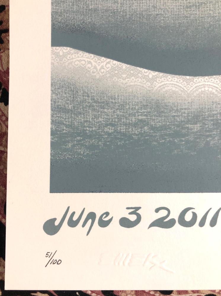 Adele EMEK Signed Number Poster June 2011 Portland Extra Signed # Strip Aug 11