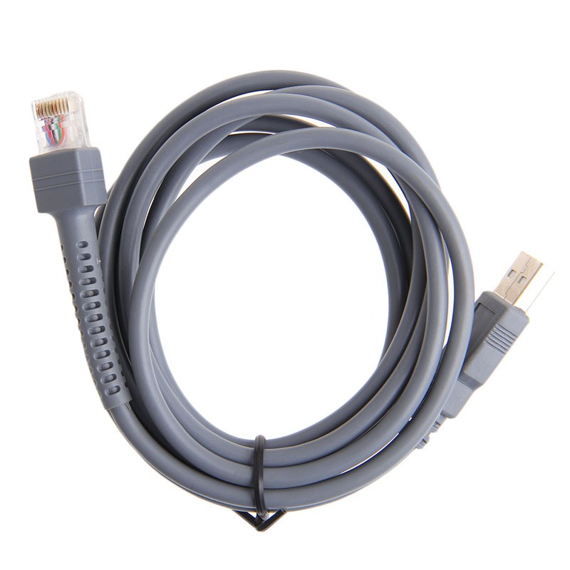 Straight USB Cable for Symbol for LS1908 LS1902T Barcodes Scanner