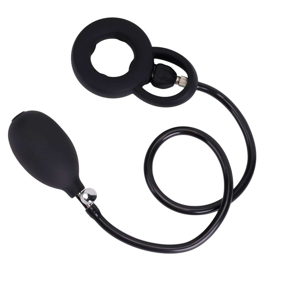 Inflatable Penis Ring Pump Male Enhancer Ejaculation Delay Cock Ring Erection