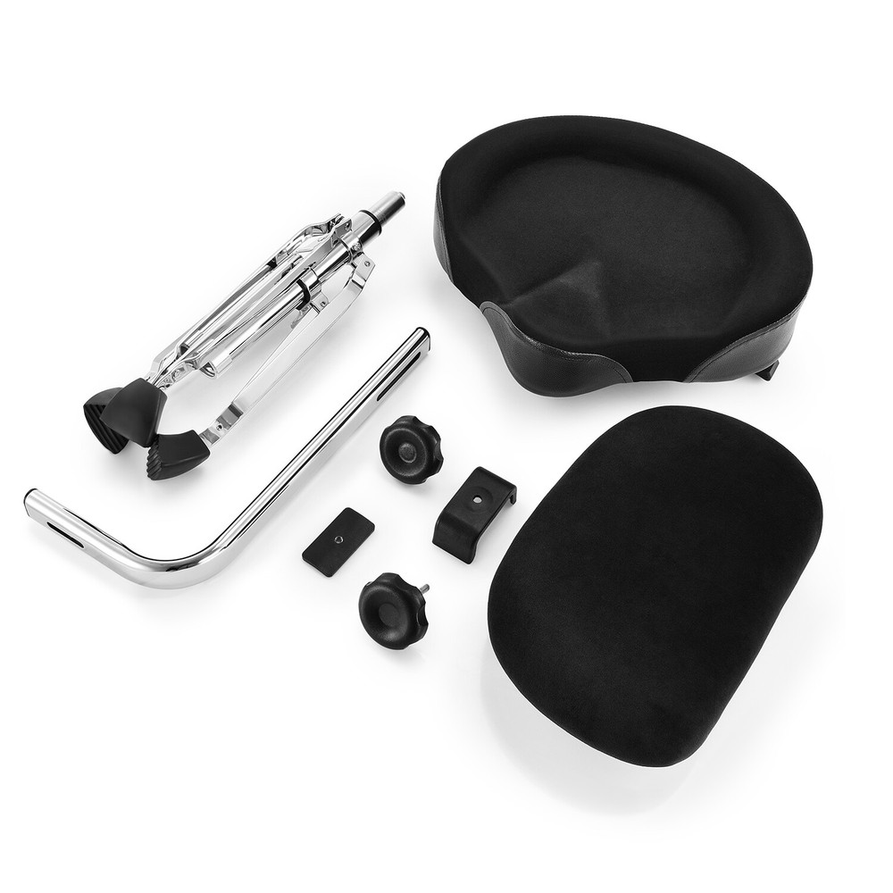 Donner Drum Throne With Backrest Motorcycle Style Stool Stable Adjustable Height