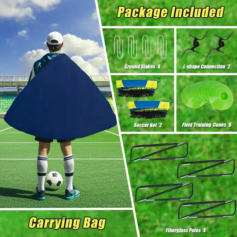 Soccer Goal 4'x 3' Portable Soccer Goals for Backyard Or Indoor Pop Up Soccer
