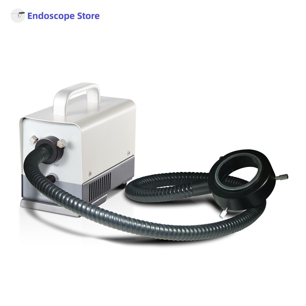 Mini Medical LED Microscope Handheld Cold Light Source Variable Interface