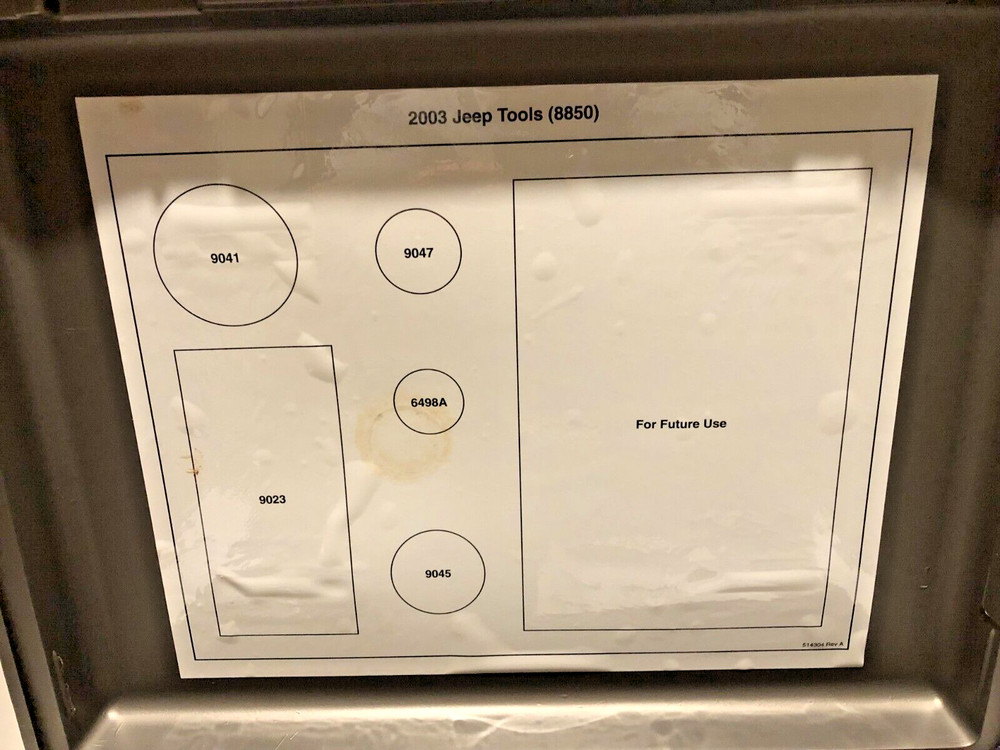 Miller Special Tools 8850 2003 Jeep Essential Special Tools