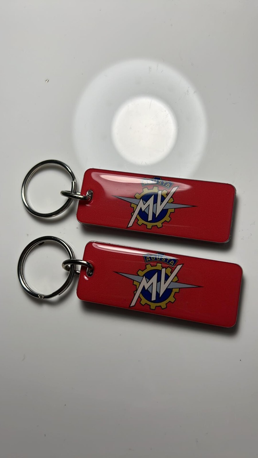 MV Agusta Motorcycle Red Key Chain pack of 2