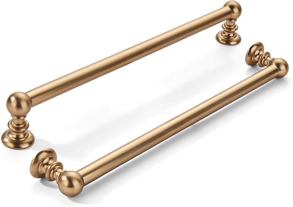 10 Pack 8" Honey Bronze Cabinet Pulls - Durable Brass Hardware Set