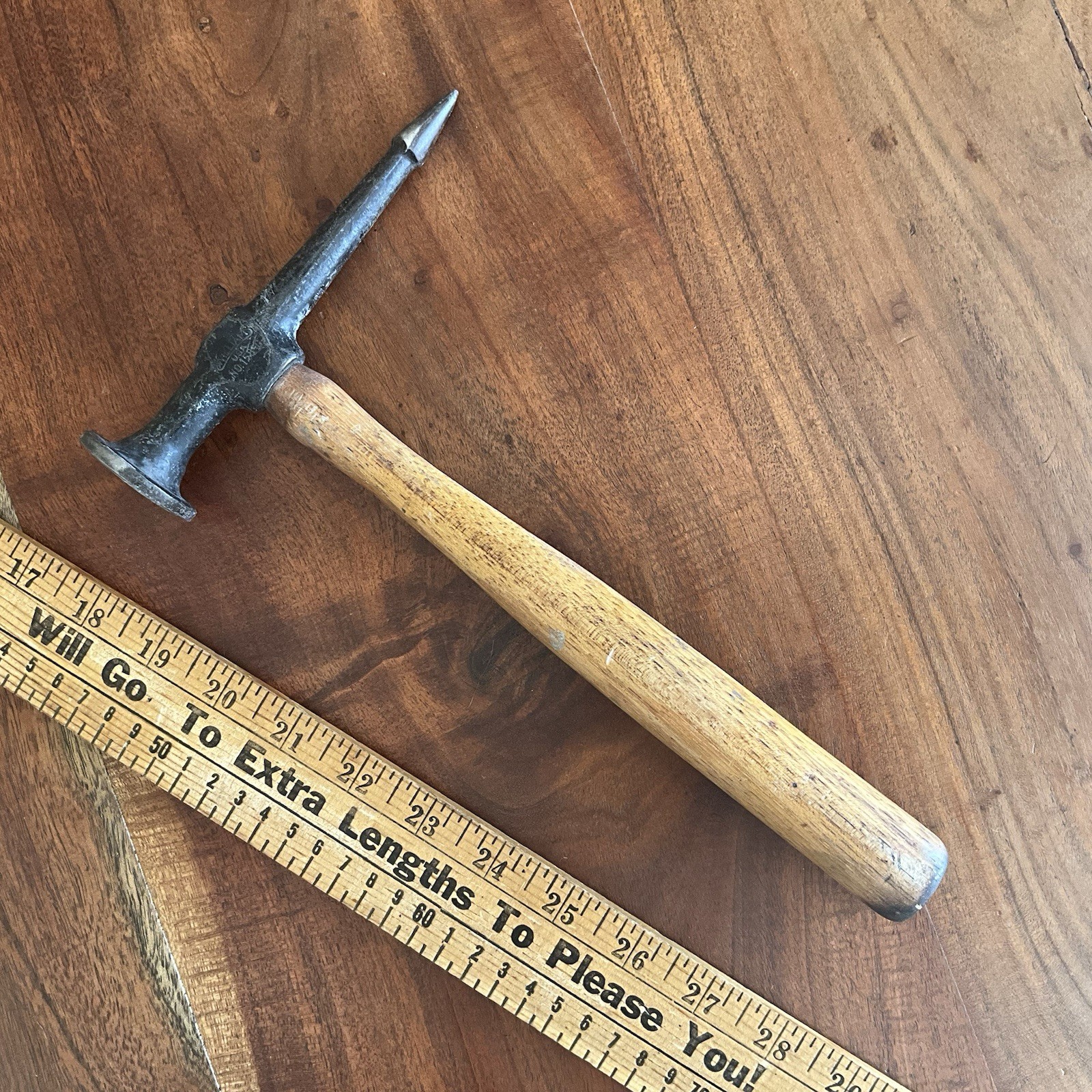 Williams 158-G Vintage Auto Body Hammer Wood Handle