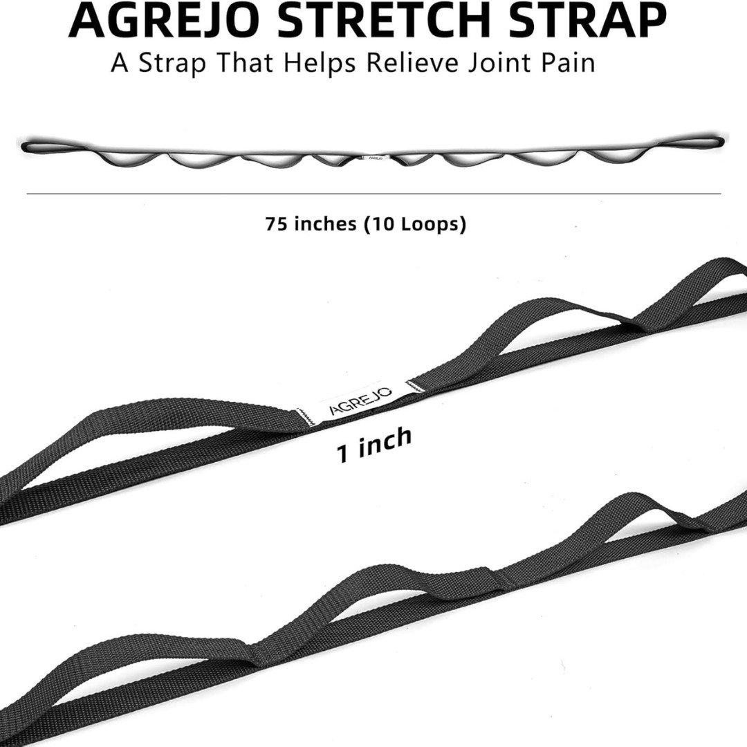 Stretching Strap Yoga Strap for Physical Therapy Stretch Out Straps for Home .
