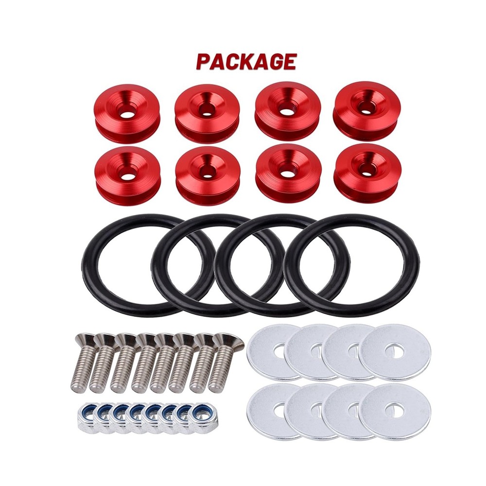 Tongze Bumper Quick Release Kit, 4 Sets Quick Release Bumper Clips Fasteners ...
