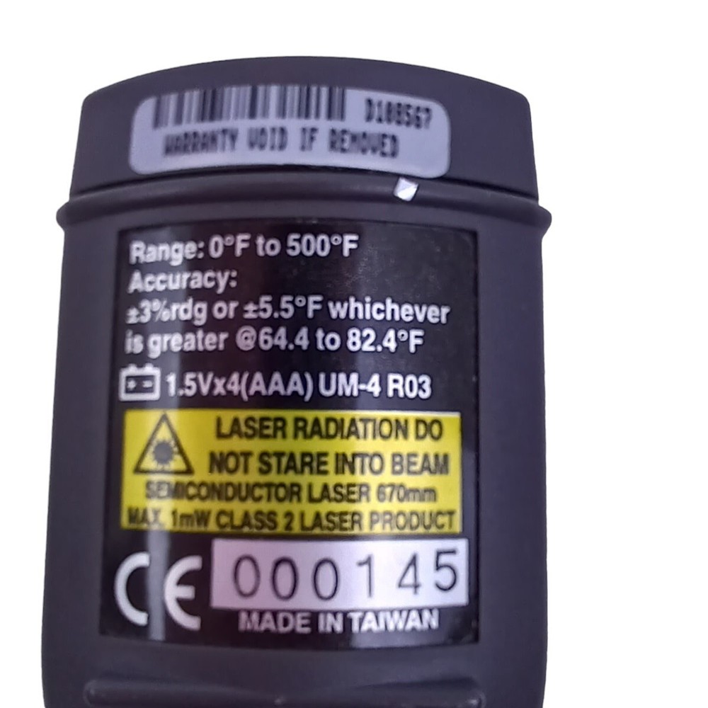 Extech Thermo Probe Meter Infrared #403250 Tested Working Temperature Meter