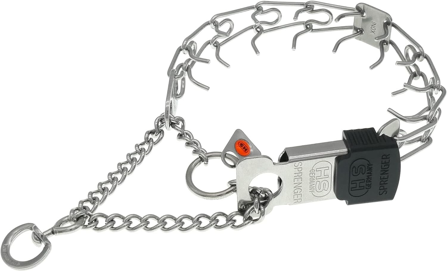 USED-Herm Sprenger-Stainless Steel Training Dog Collar w/Buckle-2.25mm/16"Swivel