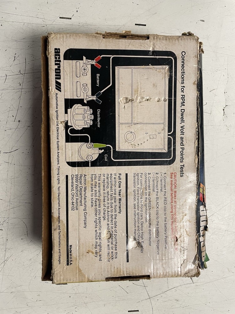 VTG Actron 615 Engine Analyzer & Electrical System Testing W/ Box + Manual