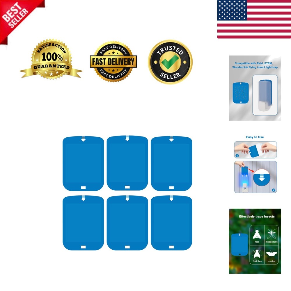 6 Pack Refill Cartridges Compatible with Raid Plug-in Blue Light, Refill Glue...
