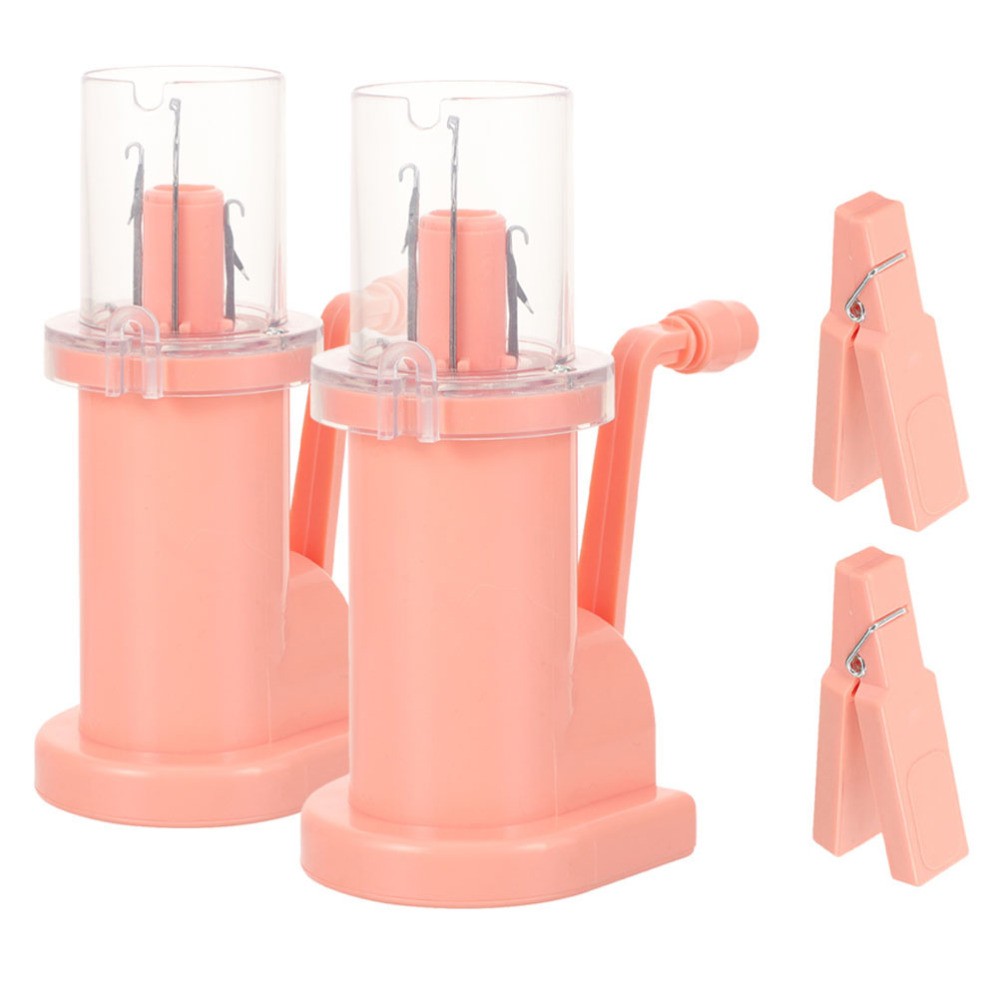 2 Set Hand Spool Knitter Mini Weaving Machine Knitting Small Tools
