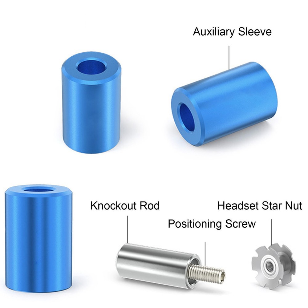 Cycle Fork Star Nut Setting Tool Alloy Front Fork Headset Driver DIY Star N FGJM