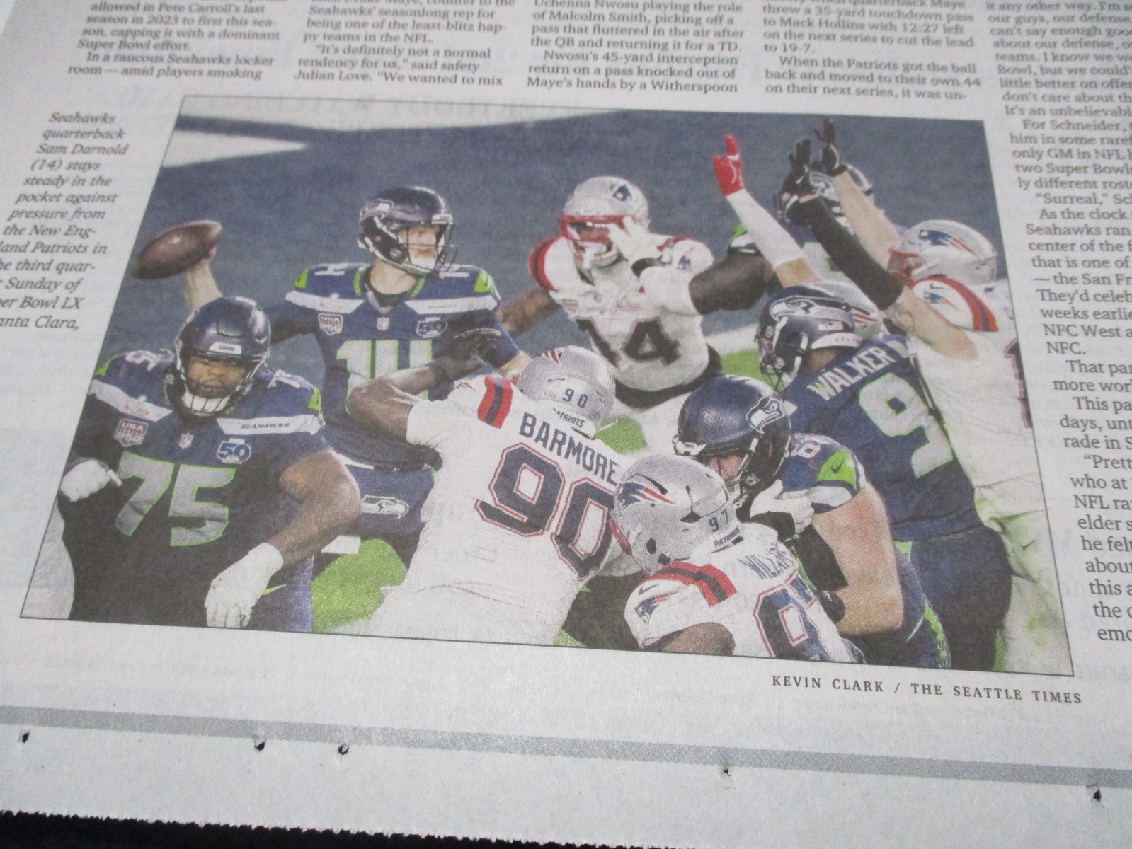 Seattle Seahawks Super Bowl Champs Full Newspaper, New