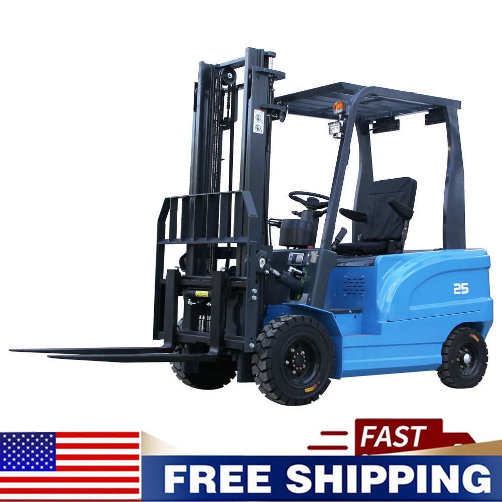 2.5Ton Electric Forklift W/ 60V 70Ah Charger Side Shift Solid FREE SHIPPING