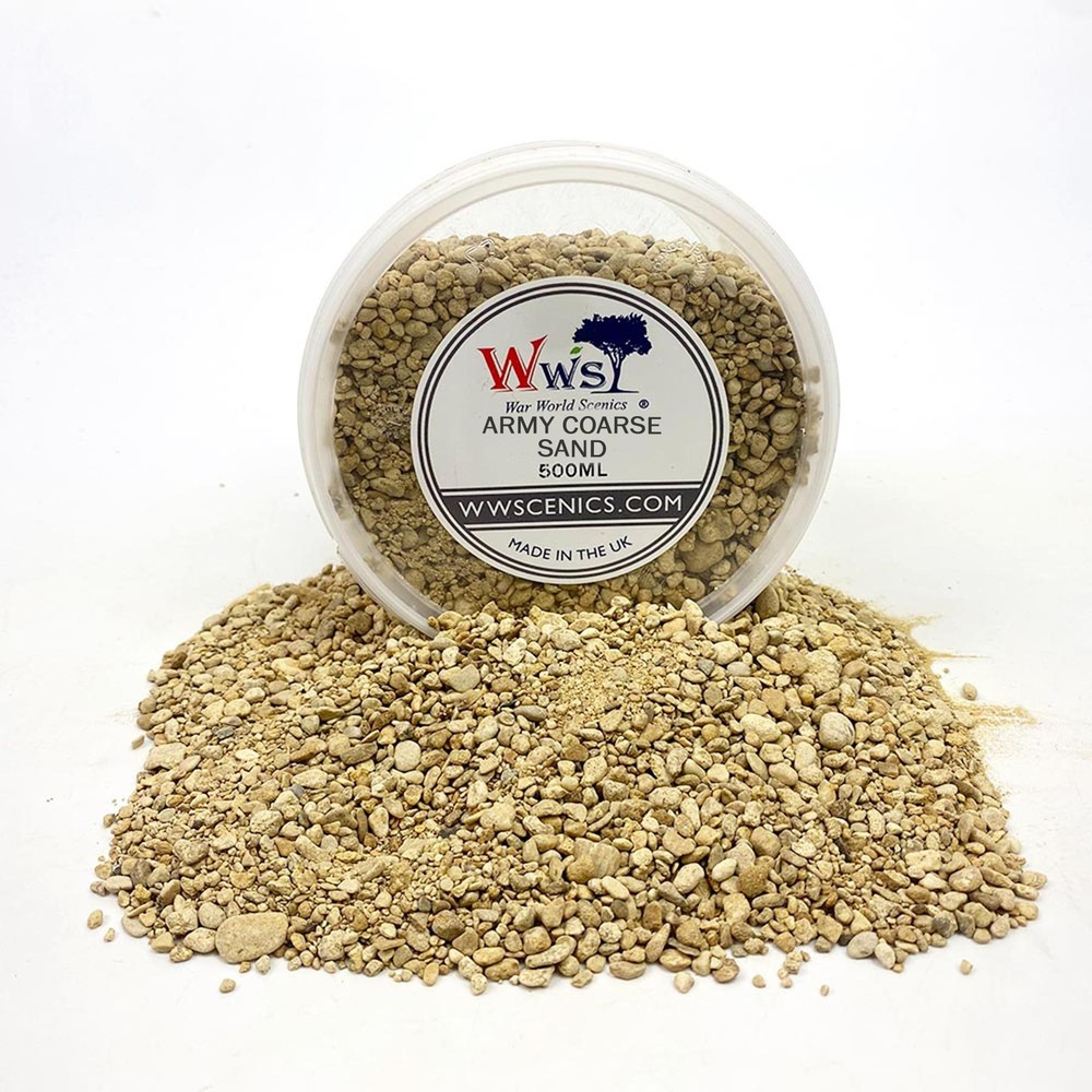 Army Coarse Sand | Wargame Scenery & Basing Material