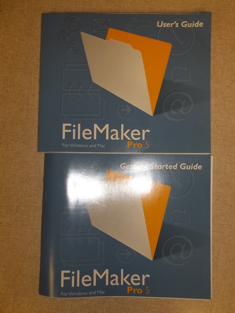 File Maker Pro 5 Users Guide & Getting Started Guide *FREE SHIPPING*