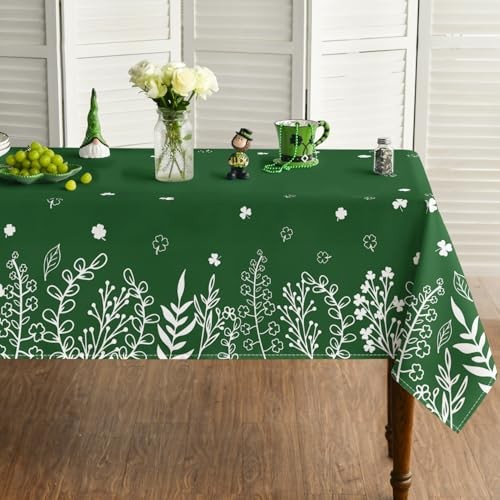 St. Patrick's Day Tablecloth 60×120 Inch 60" x 120" (Rectangular) Green