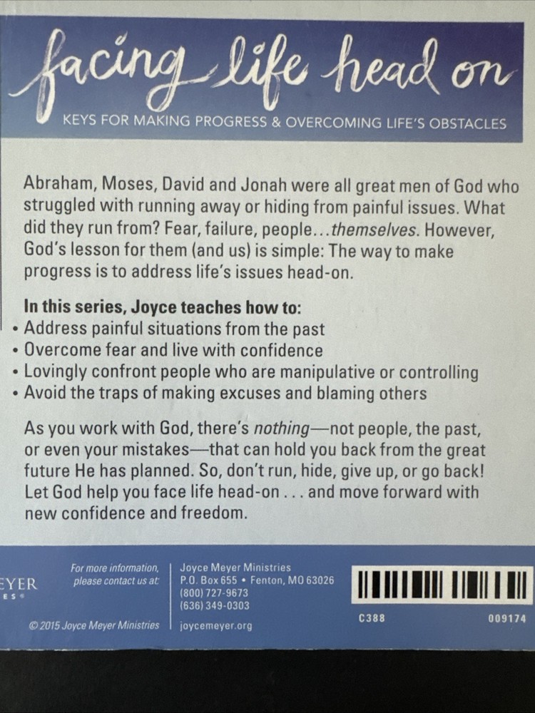 Joyce Meyer CDs Facing Life Head On Keys for Making Progress & Overcoming