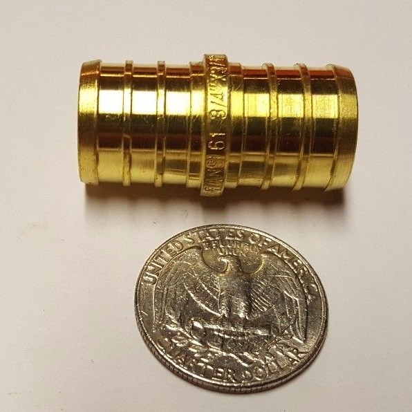 20 Pcs. 3/4" Pex Coupling - Lead Free Brass 3/4 Inch Crimp Coupling 23-2-4=20