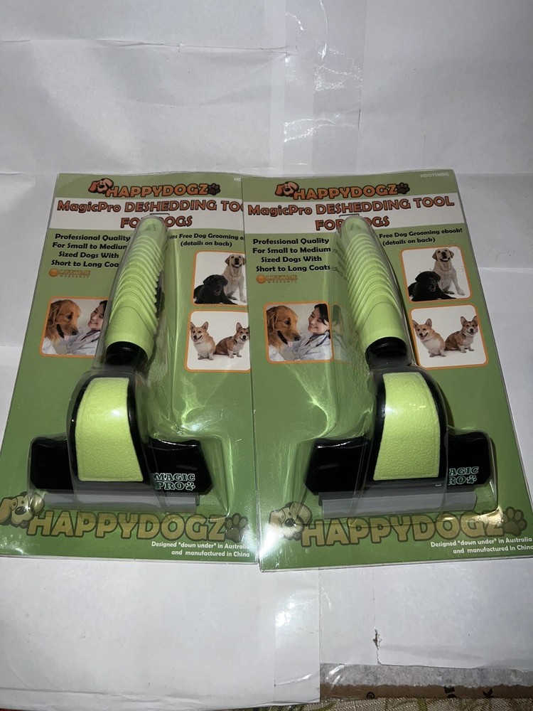 ( 2)HappyDogz Magic Pro Deshedding Tool (Small/Medium)