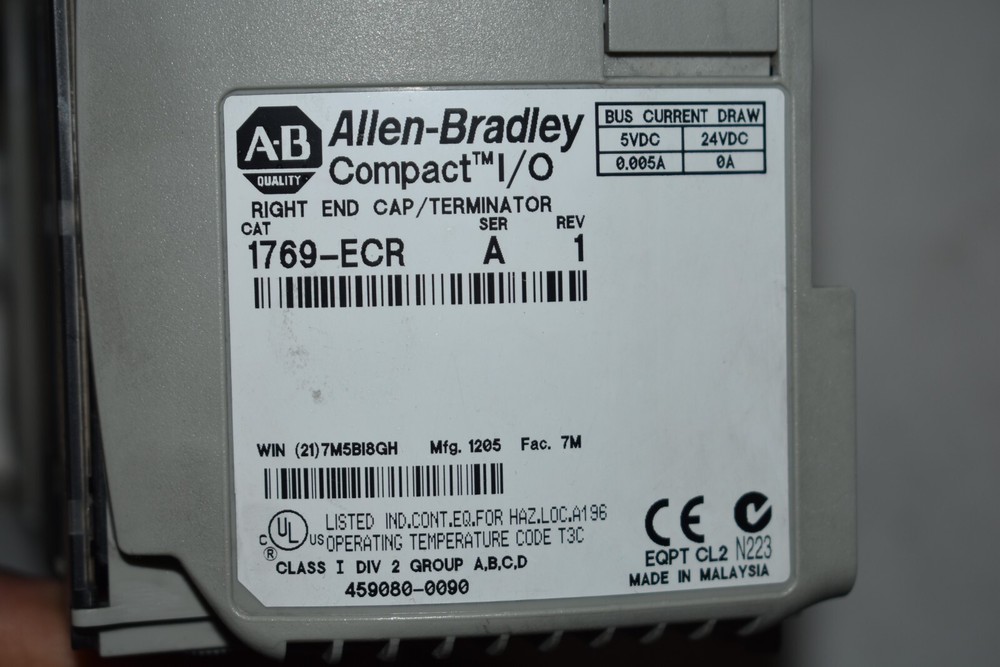 COMPACTLOGIX ALLEN BRADLEY RACK COMPLETE SYSTEM 1769-L32E SYSTEM