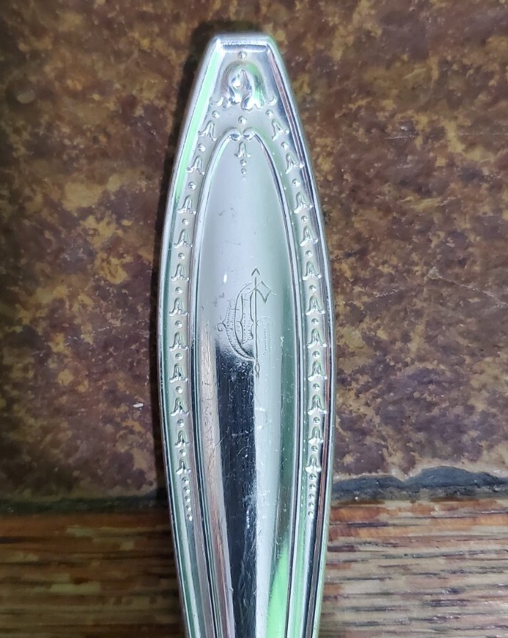✔️ANTIQUE c1915 WEBSTER II PATTERN SILVERPLATED CAKE 🥮 OR MEAT🥩 SERVING FORK