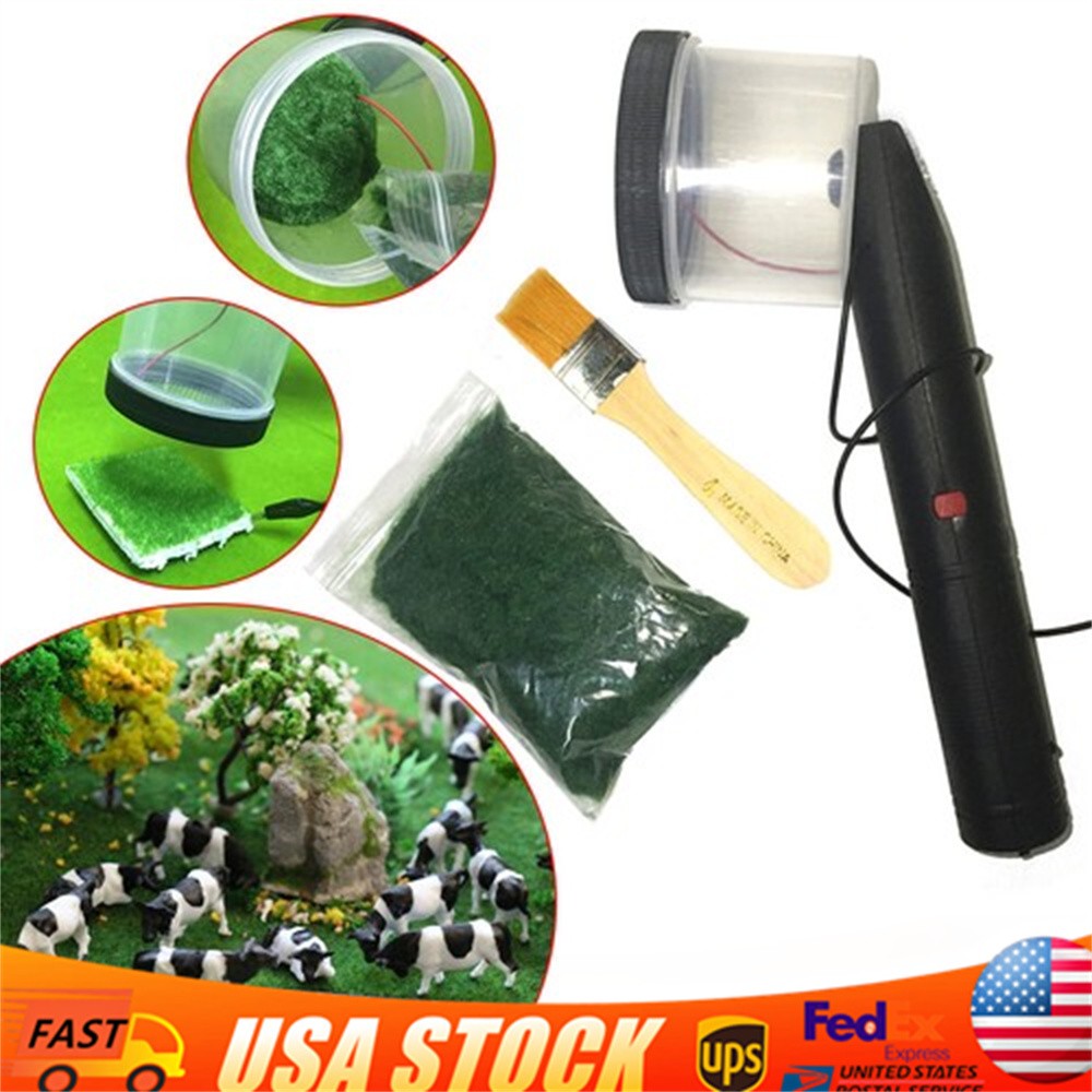 Static Grass Applicator Scenery Flocking Machine Static Grass Flock Model NEW