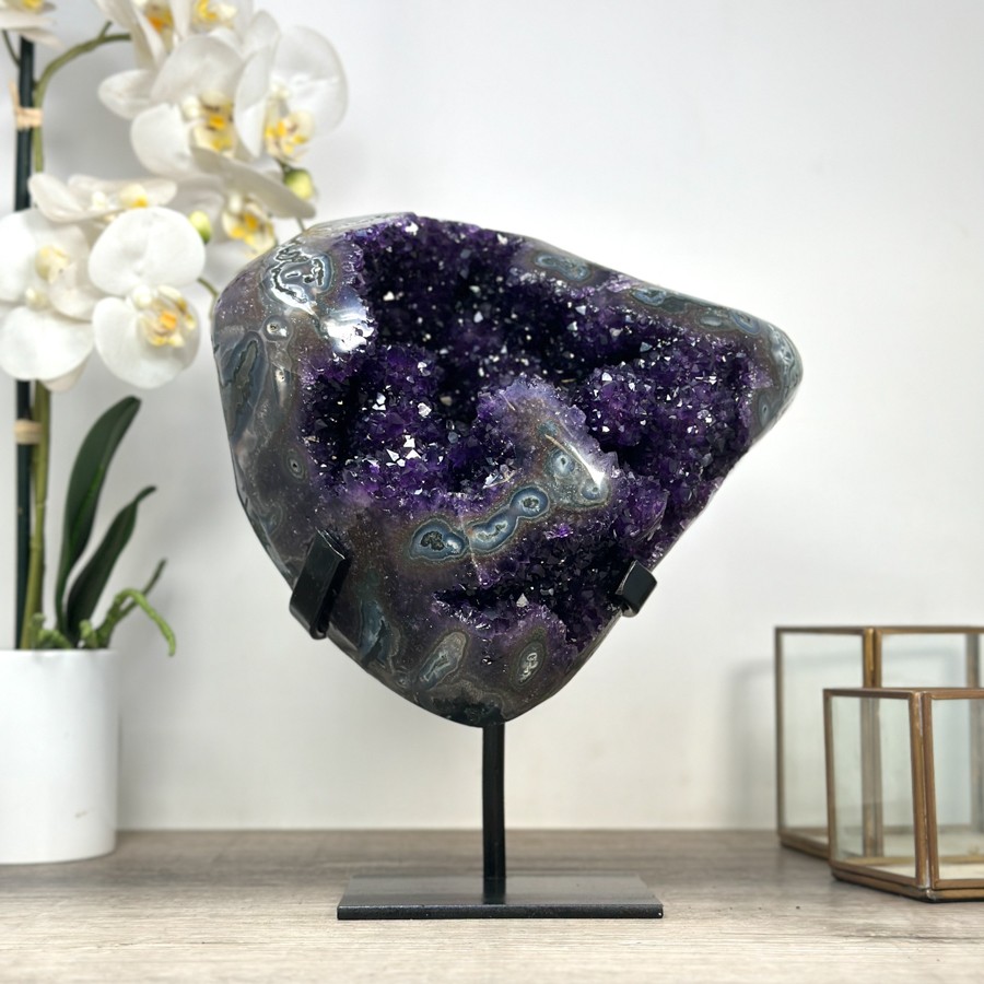 Top Quality Amethyst Geode with Unique Stalactite Formations. MWS2318