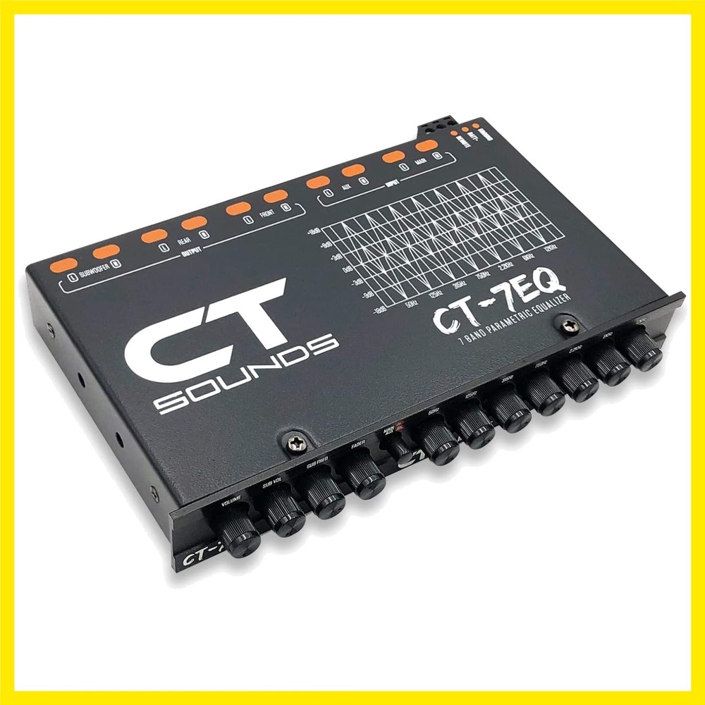 7 Band 1/2 Din Parametric Car Audio Equalizer