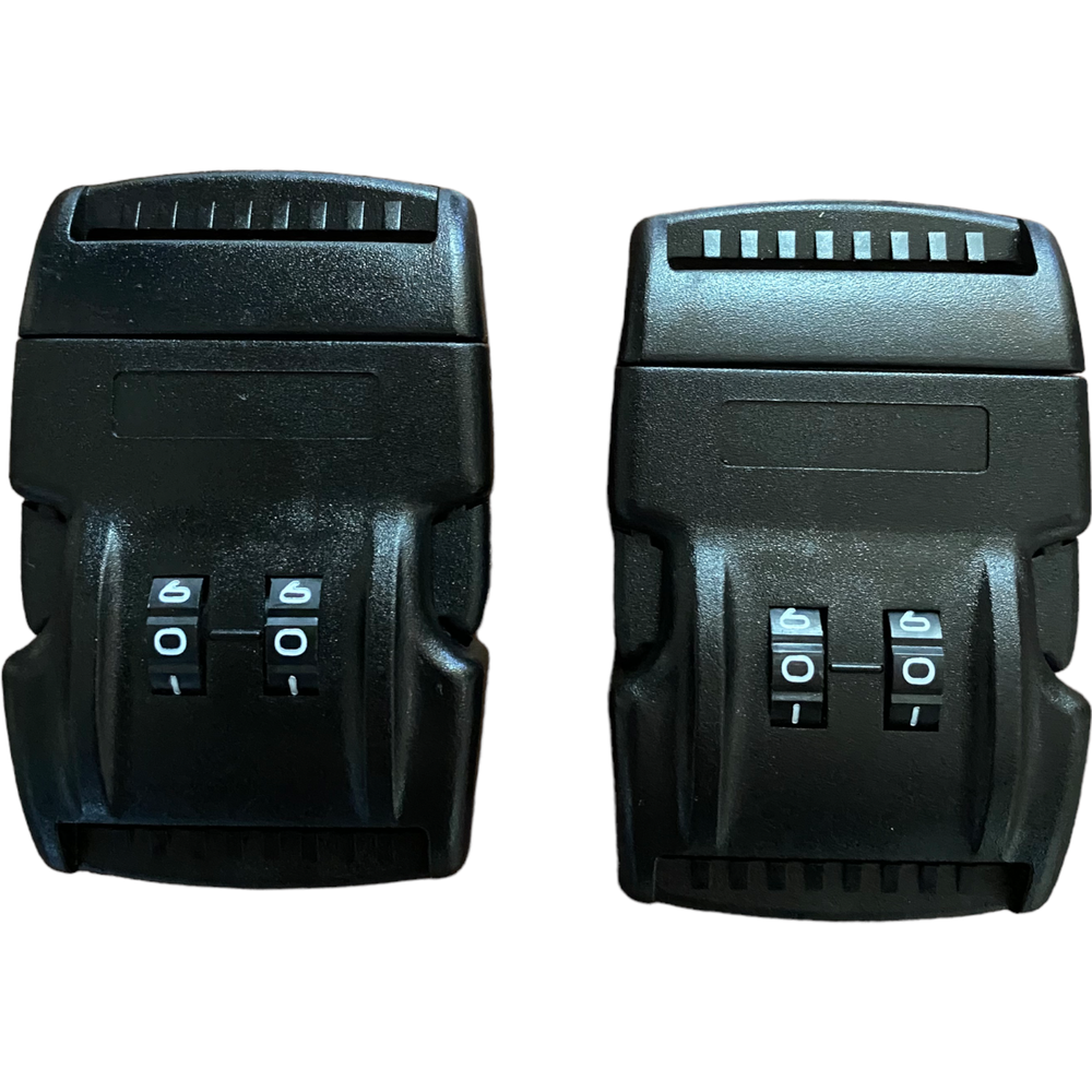 1.5" Plastic Combination Locking Side Release Buckle 2 PACK | CLSB