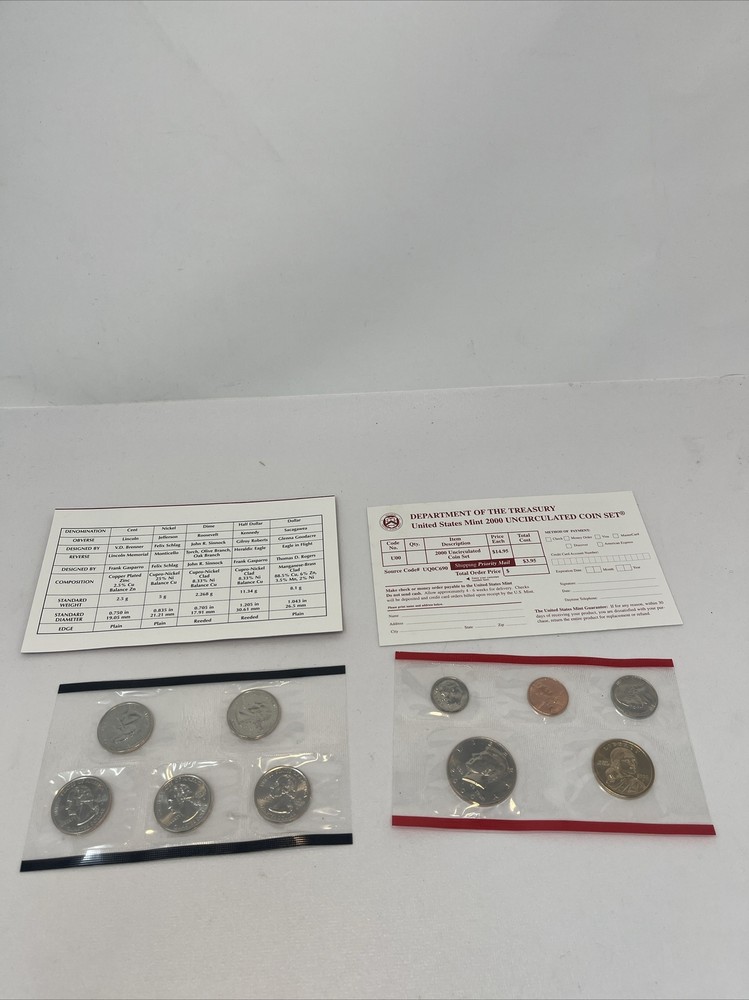2000 US Mint Uncirculated Denver & Philadelphia