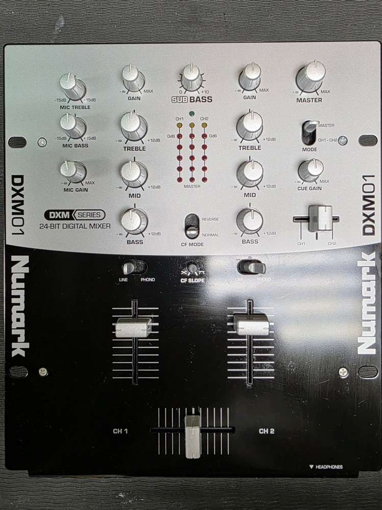 Numark DXM01 Mixer - 2 Channel  - Untested - Used