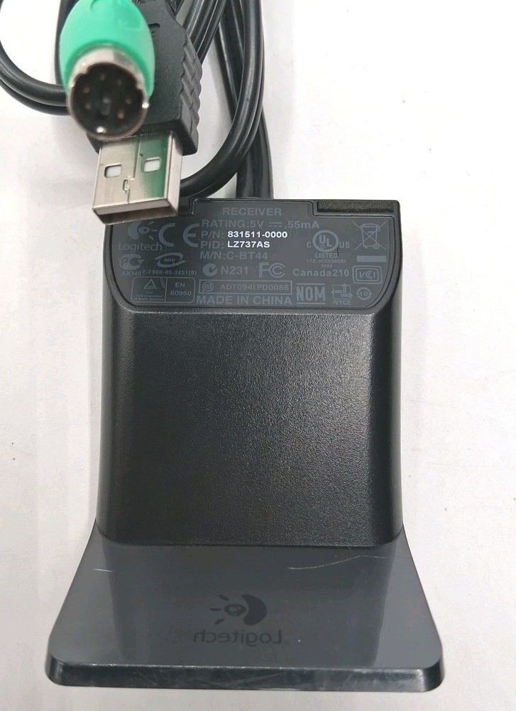 Logitech C-BT44 USB & PS/2 Wireless Mouse & Keyboard Receiver