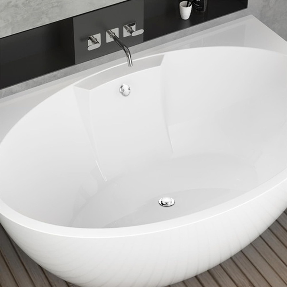 Tip Toe Bathtub Drain Conversion Kit Assembly, Tub Plug Chrome Plated