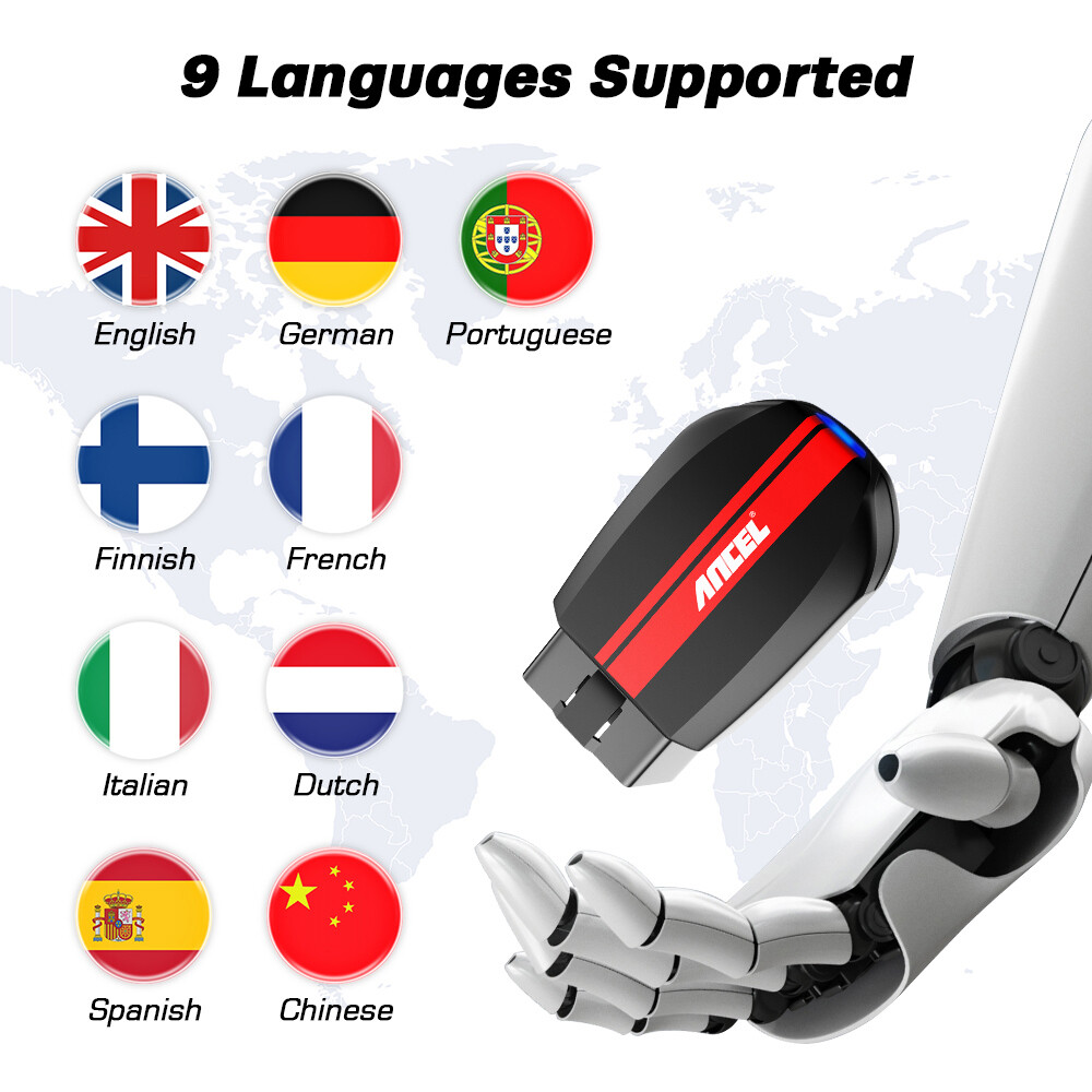 ANCEL BD200 OBD2 Scanner Bluetooth Code Reader Check Engine Diagnostic Scan Tool