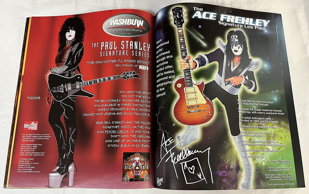 KISS Dodger Stadium October 1998 Psycho Circus Tourbook Program 3-D Glasses Ace