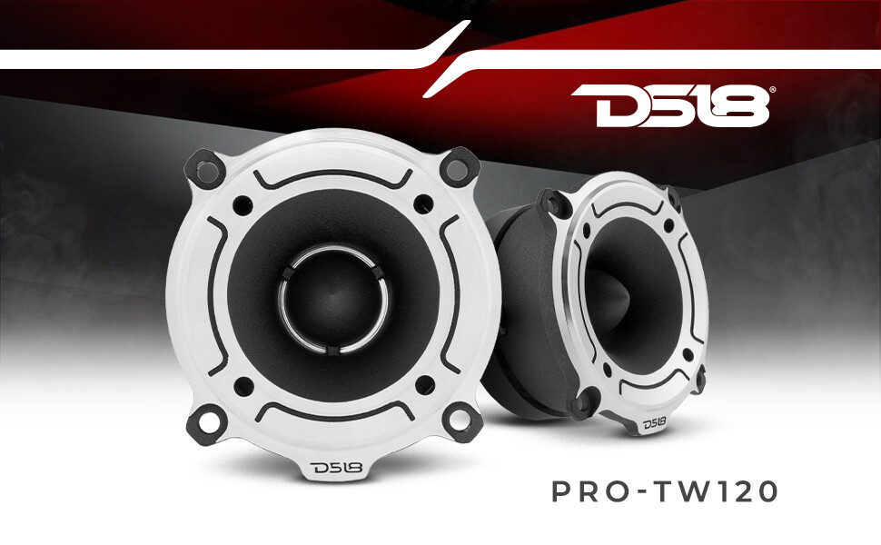 DS18 PRO-TW120 PAIR OF 1" PRO ALUMINUM SUPER BULLET TWEETER VC 240 WATTS