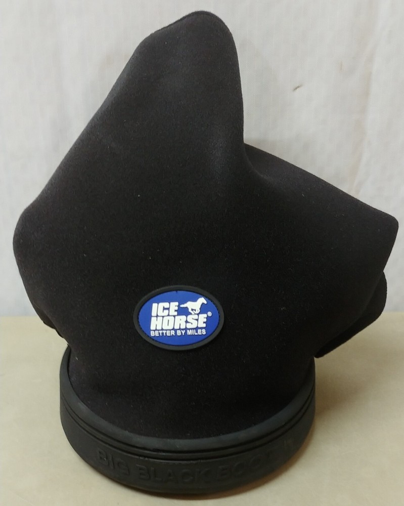 Ice Horse BIG BLACK BOOT Single w/3 inserts LARGE Size 4-5 Ice Boot Laminitis