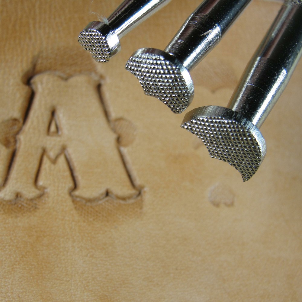 Leather Stamping Tools - 3-Piece Alphabet Beveler Stamp Set