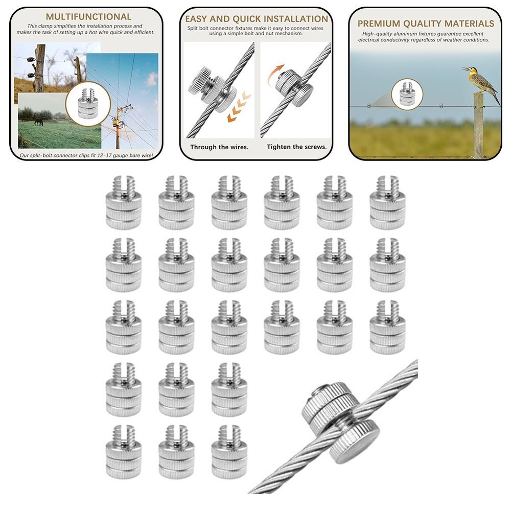 Simplify Your Installation Process 24pcs Split Bolt Joint Clip Connectors
