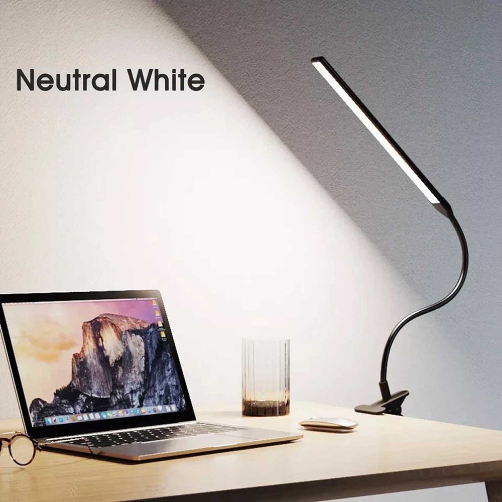 Foldable into a compact USB powered desk lamp gooseneck style