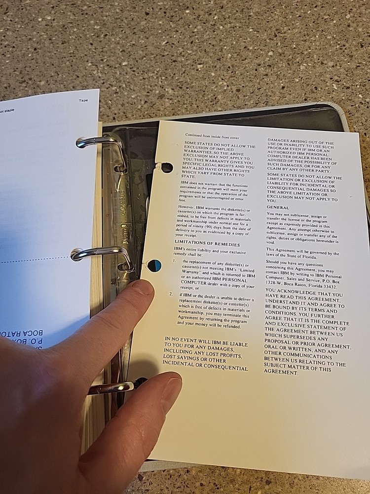 IBM Disc Operating System Version 3.10 Reference 6138519 DOS plus Floppy disks