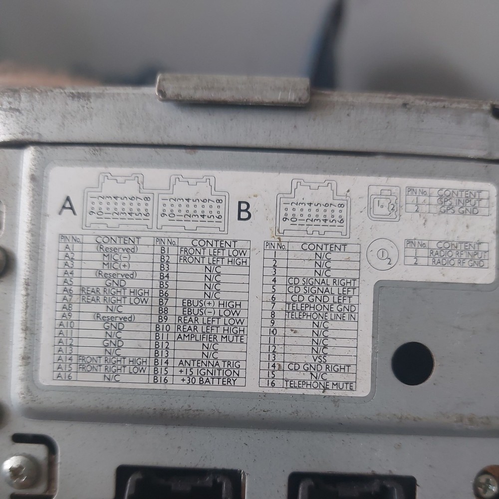 SAAB 9-5 2005 touch screen head unit 5374517