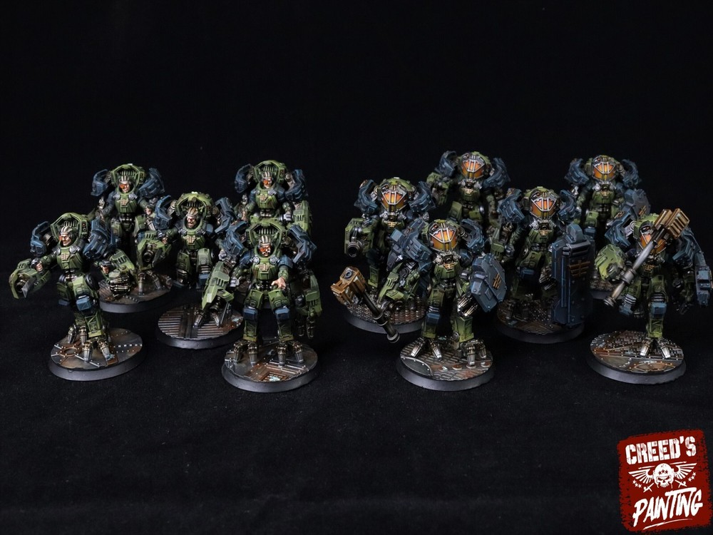 Thor Battlesuits - Runds' Guard Heavy Infantry Squad - Sci-fi Human Battlesuits.