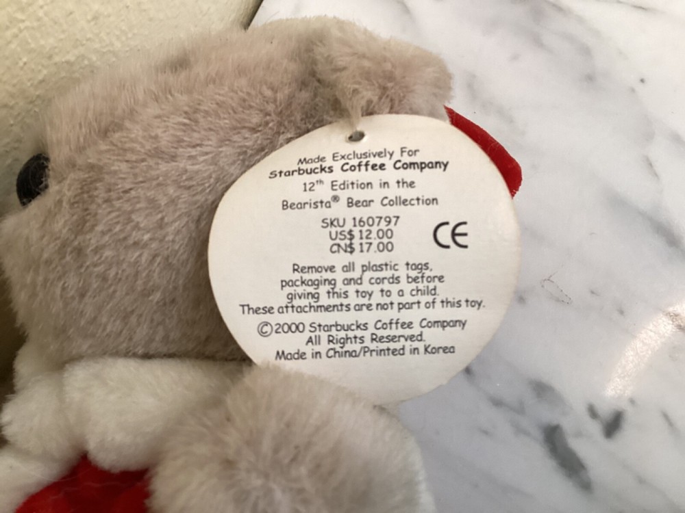 Starbucks Bearista Bear Collection 12th Edition 2000