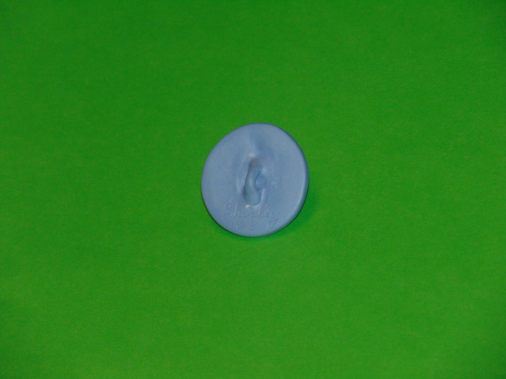 Beautiful Maiden Jasperware Button ~ Shirley Shaw 2003